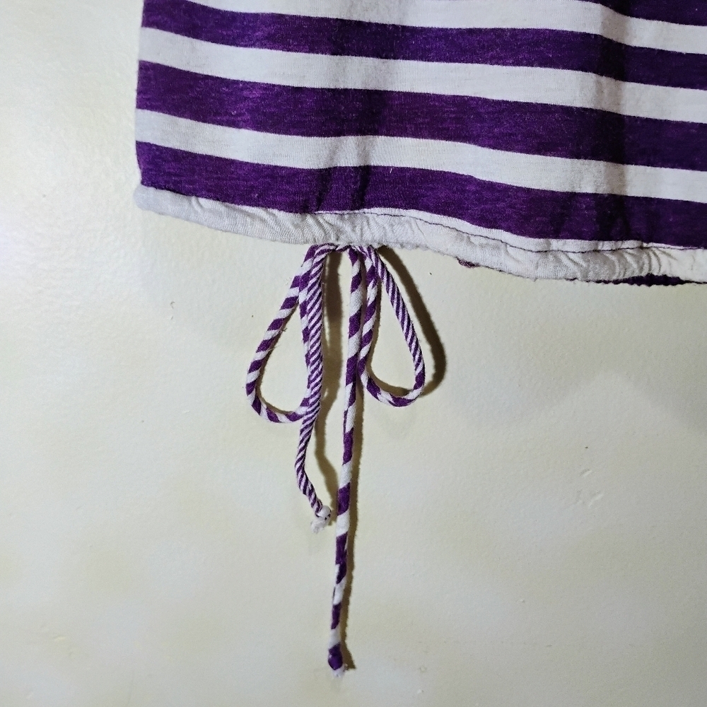 Full Tilt Rare Find Purple & White Embroidered Peekaboo Blouse Shirt. Medium C66 - Picture 11 of 12